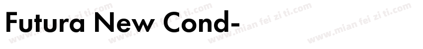 Futura New Cond字体转换